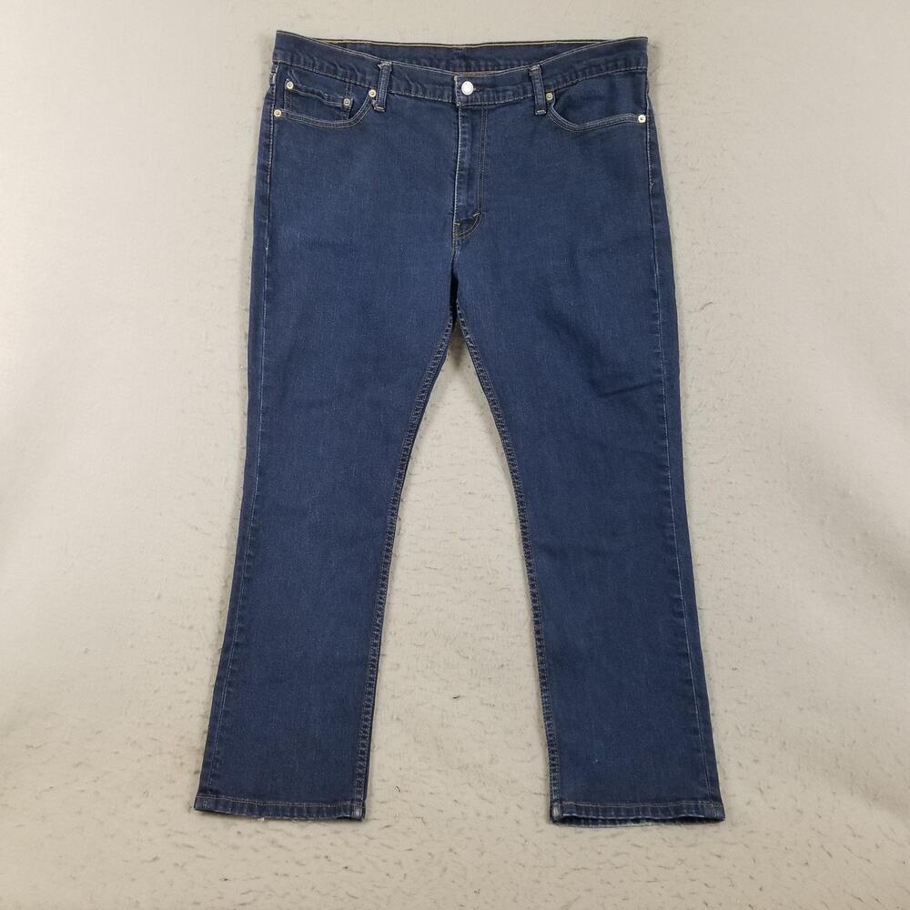 Levi's 511 Jeans Mens 42x29 Blue Denim Slim Straight Five Pocket Classic Zip Fly
